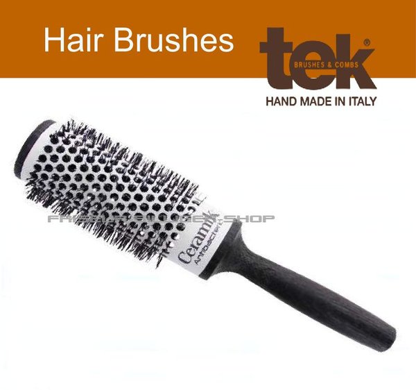 TEK Ceramic Rund Haarbürste die High Technologie Bürste gewährleistet ein leichtes schnelles und stressfreies Hairstyling.