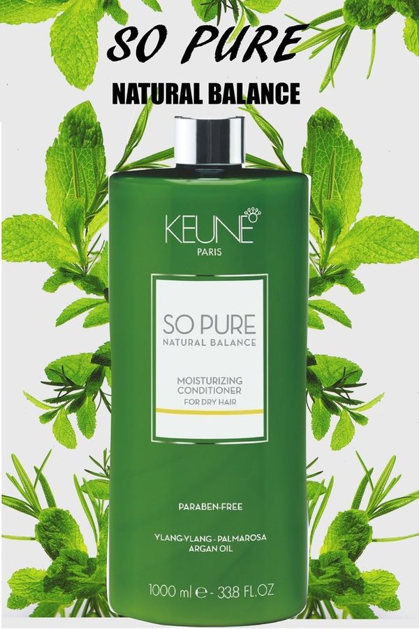 Keune So Pure Moisturizing Conditioner 1000 ml Parabene frei - VEGAN